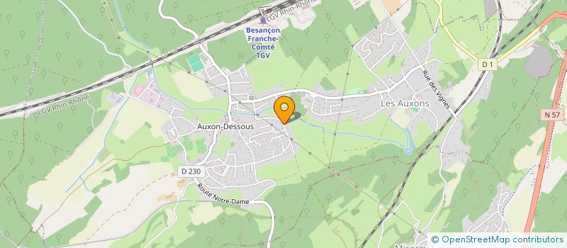 localisation de l'entreprise CARRE IMMO  LES AUXONS