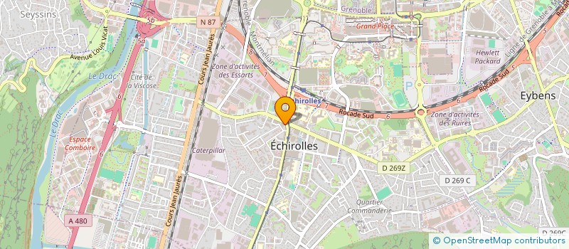 localisation de l'entreprise CARRE IMMO  ECHIROLLES