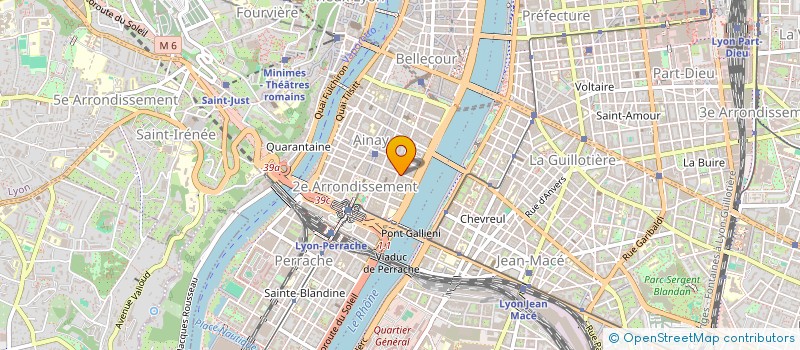 localisation de l'entreprise CARRE JAUNE à LYON