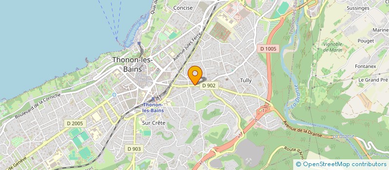 localisation de l'entreprise CARRE LUMIERE ANNEMASSE à THONON-LES-BAINS