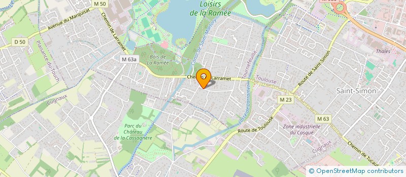 localisation de l'entreprise CARRE MOBILIER à TOURNEFEUILLE