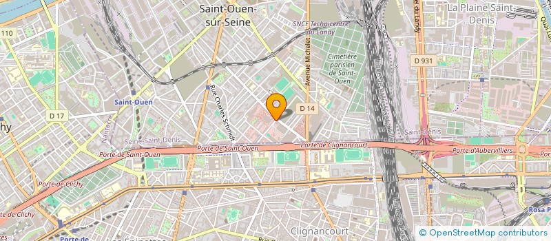 localisation de l'entreprise CARRE MOBILIER à SAINT-OUEN-SUR-SEINE