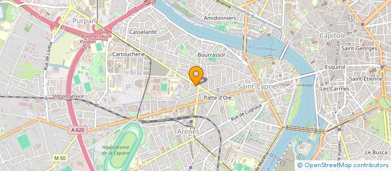 localisation de l'entreprise CARRE OUEST à TOULOUSE