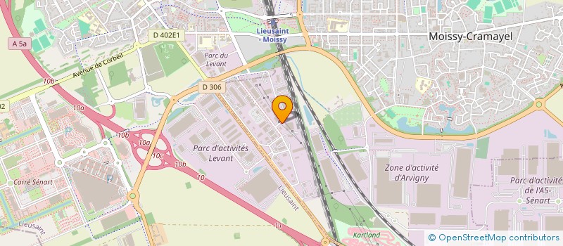 localisation de l'entreprise CARRE PADEL  MOISSY-CRAMAYEL