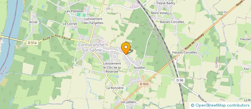 localisation de l'entreprise CARRE PATRIMONIAL  CORMORANCHE-SUR-SAONE