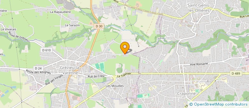 localisation de l'entreprise CARRE PELOUSE  GREZIEU-LA-VARENNE