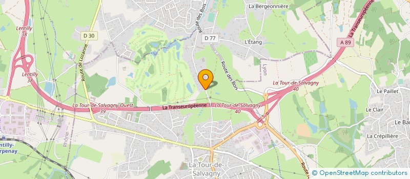 localisation de l'entreprise CARRE PLAISIR  LA TOUR-DE-SALVAGNY