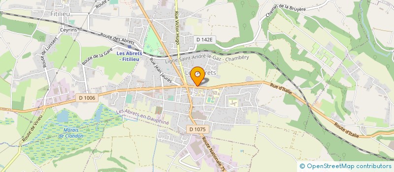 localisation de l'entreprise CARRE PNEUS ET SERVICES à LES ABRETS-EN-DAUPHINE