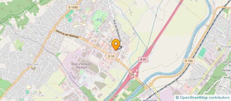 localisation de l'entreprise CARRE PRIVE  CROLLES