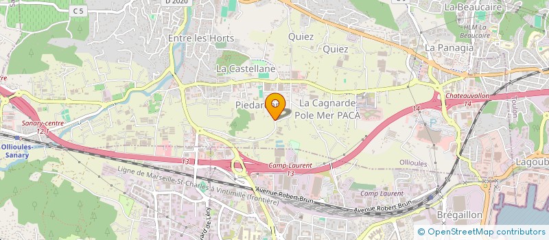 localisation de l'entreprise CARRE PRO à OLLIOULES