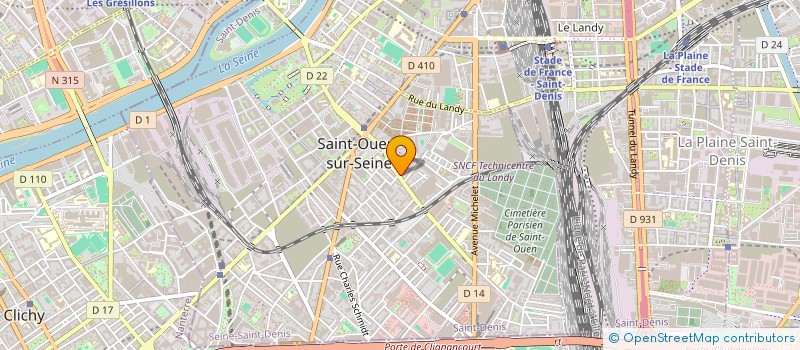 localisation de l'entreprise CARRE RENOV SAS à SAINT-OUEN-SUR-SEINE