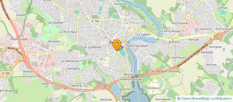 localisation de l'entreprise CARRE RENOVATION à AURAY