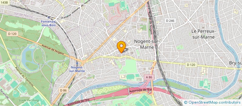 localisation de l'entreprise CARRE ROSE à NOGENT-SUR-MARNE