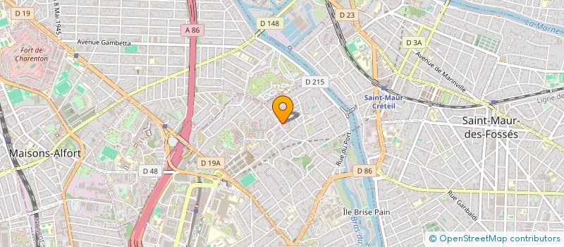 localisation de l'entreprise CARRE ROUGE à CRETEIL