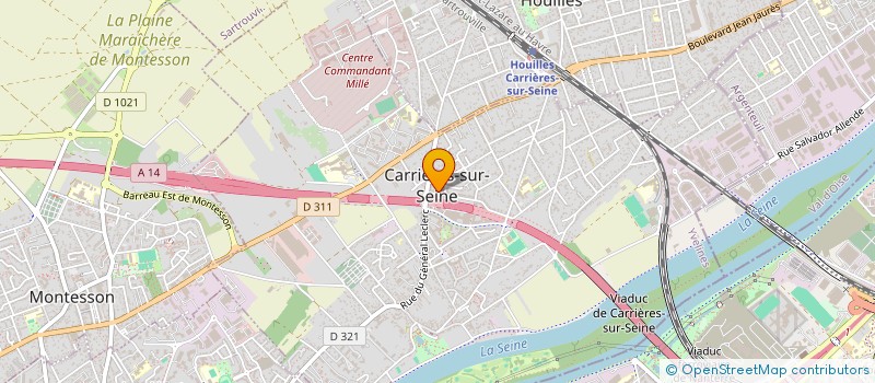 localisation de l'entreprise CARRE ROUGE à CARRIERES-SUR-SEINE