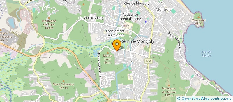 localisation de l'entreprise CARRE ROUGE  REMIRE-MONTJOLY