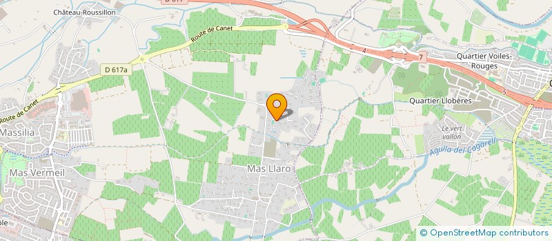 localisation de l'entreprise CARRE ROUSSILLON  PERPIGNAN