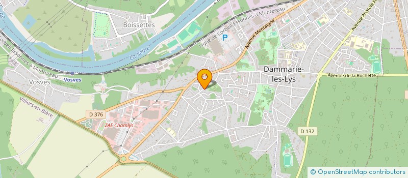 localisation de l'entreprise CARRE ROYAL à DAMMARIE-LES-LYS