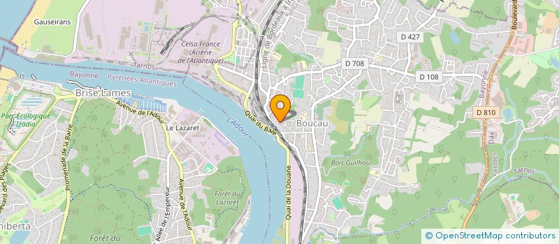 localisation de l'entreprise CARRE SOL  BOUCAU