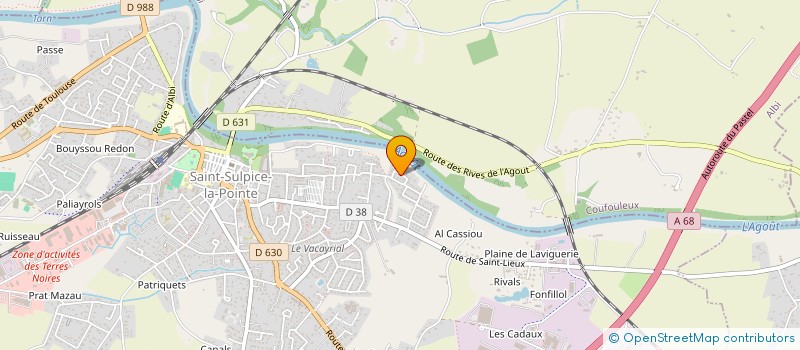 localisation de l'entreprise CARRE TERRASSEMENT  BESSIERES