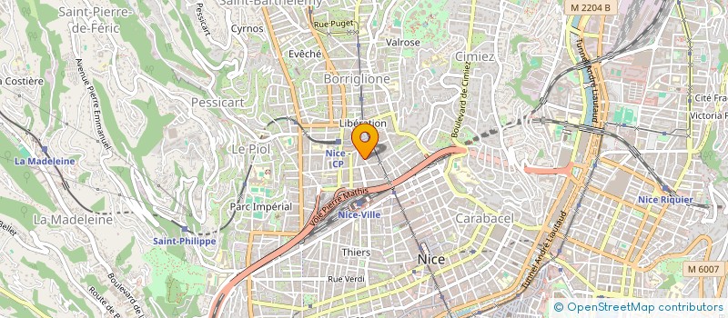 localisation de l'entreprise CARRE TIF  NICE