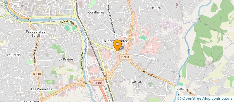 localisation de l'entreprise CARRE VERDE à ALES