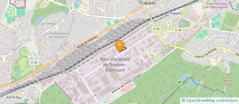 localisation de l'entreprise CARRE VERT à TRAPPES