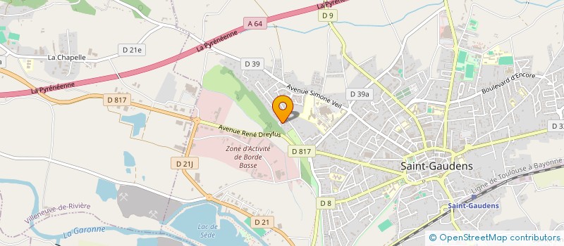 localisation de l'entreprise CARRE VERT ASSOCIATION  SAINT-GAUDENS