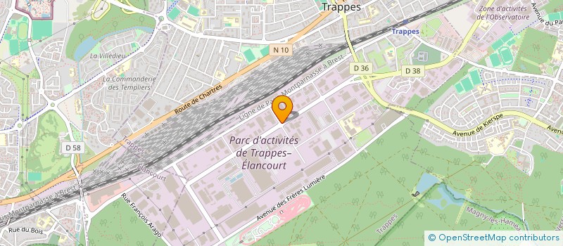 localisation de l'entreprise CARRE VERT INSTANCE PROSPECTIVE à TRAPPES