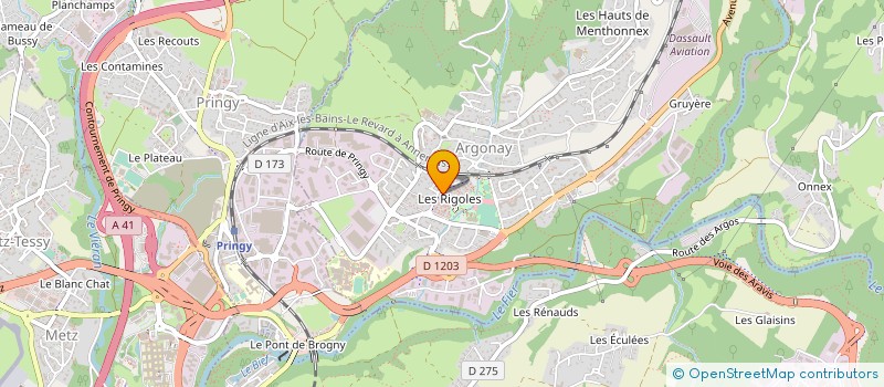 localisation de l'entreprise CARREAL à ANNECY