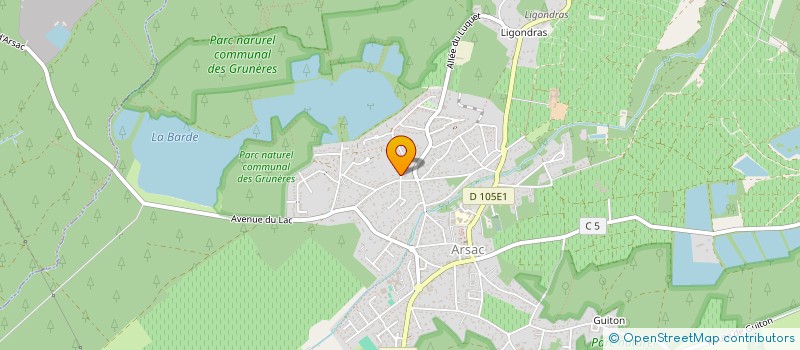 localisation de l'entreprise CARREAUX BOIS SERVICES  ARSAC