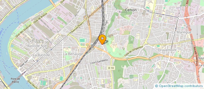 localisation de l'entreprise CARREAUX CONCEPT 33  CENON