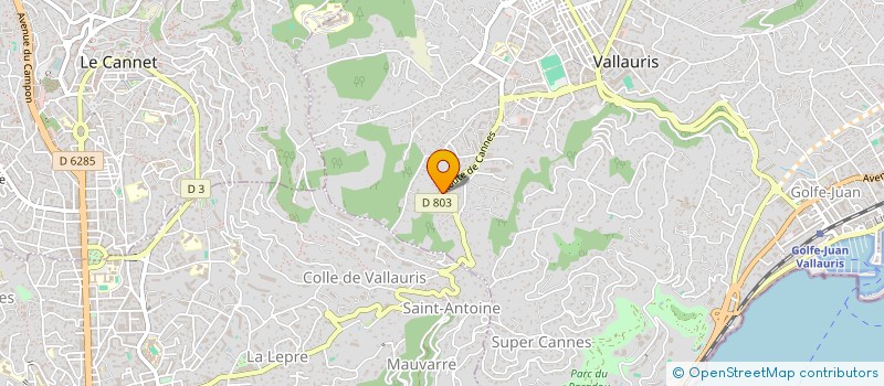 localisation de l'entreprise CARREAUX DE PLATRE MACONNERIE à VALLAURIS