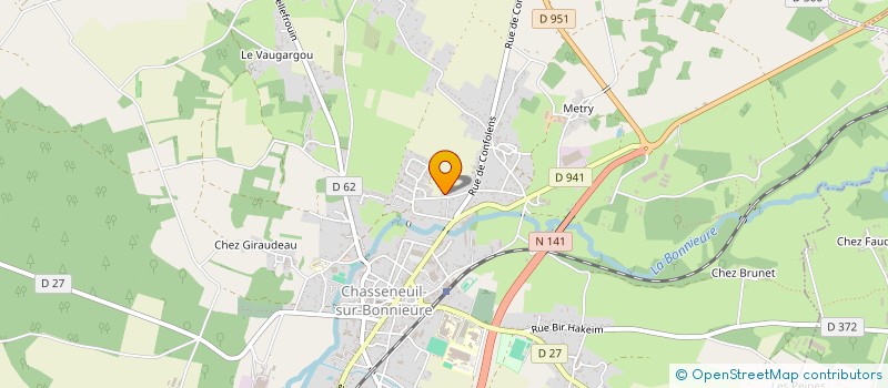 localisation de l'entreprise CARREAUX.MAT à CHASSENEUIL-SUR-BONNIEURE