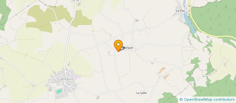 localisation de l'entreprise CARREE COUVERTURE à LANFAINS