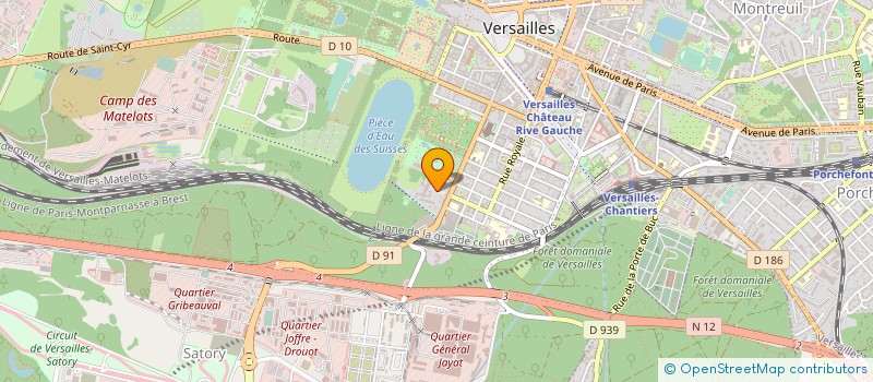 localisation de l'entreprise CARREFOUR 78 INITIATIONS POUR INSERTION à VERSAILLES