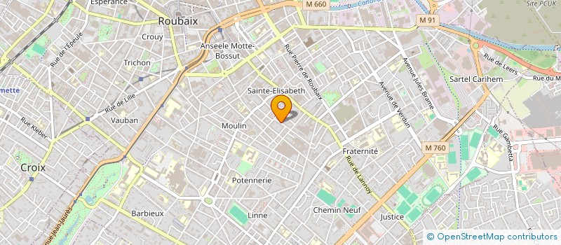 localisation de l'entreprise CARREFOUR ALTERNANCES PROFESSIONNELLES à ROUBAIX