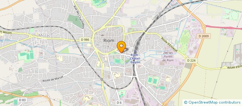 localisation de l'entreprise CARREFOUR AUTO à RIOM