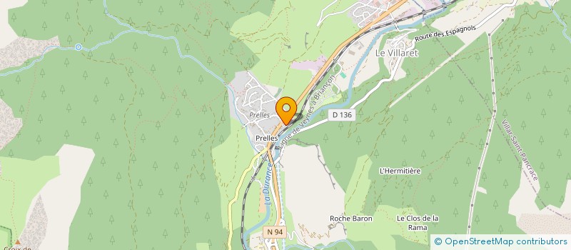 localisation de l'entreprise CARREFOUR DE L'AMITIE  SAINT MARTIN DE QUEYRIERES