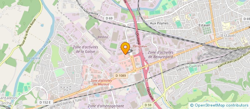 localisation de l'entreprise CARREFOUR DE LA PRESSE  BRIVE LA GAILLARDE