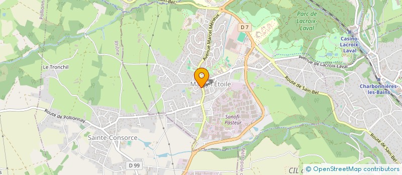 localisation de l'entreprise CARREFOUR DES ARTISTES DU SPECTACLE  MARCY-L'ETOILE