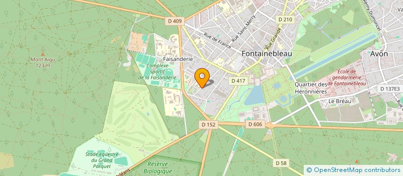 localisation de l'entreprise CARREFOUR DES CIVILISATIONS à FONTAINEBLEAU