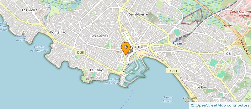 localisation de l'entreprise CARREFOUR DES LOISIRS à ROYAN