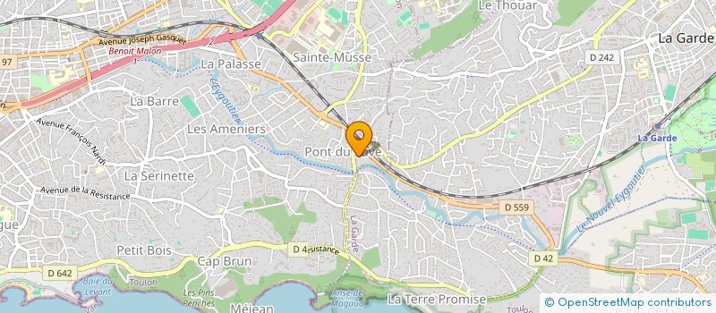 localisation de l'entreprise CARREFOUR DES NATIONS  TOULON