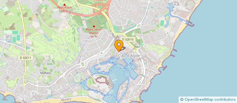 localisation de l'entreprise CARREFOUR  DES RESSOURCES ET DES ANIMATIONS ARTISTIQUES DU LANGUEDOC ROUSSILLON  AGDE