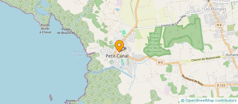 localisation de l'entreprise CARREFOUR DU NORD à PETIT-CANAL