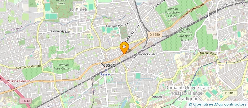 localisation de l'entreprise CARREFOUR FLEURI  PESSAC