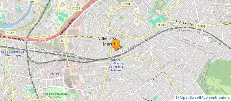 localisation de l'entreprise CARREFOUR INITIATIVES POUR CREATIVITES  VILLIERS-SUR-MARNE