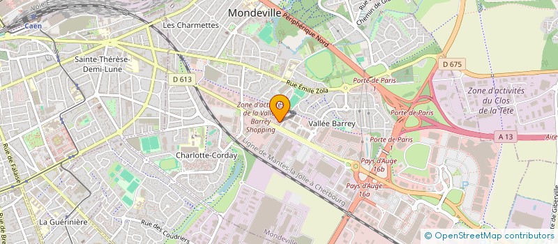localisation de l'entreprise CARREFOUR SUPPLY CHAIN à MONDEVILLE