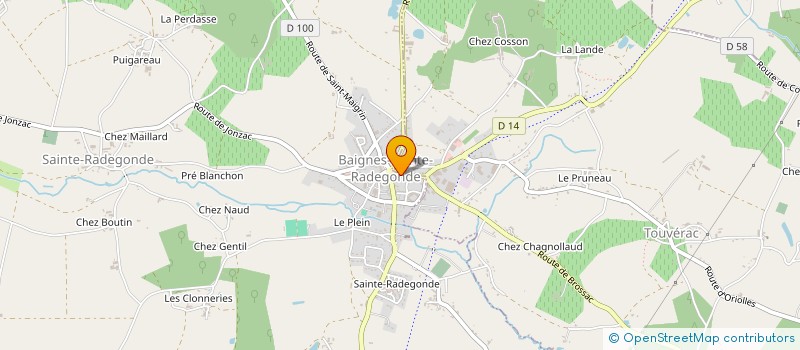 localisation de l'entreprise CARREGUES THIBAUD à BAIGNES-SAINTE-RADEGONDE